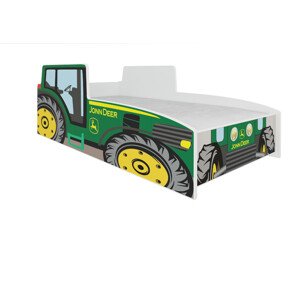 Dětská postel - Traktor Barva korpusu: Zelená, Rozměr: 160 x 80 cm