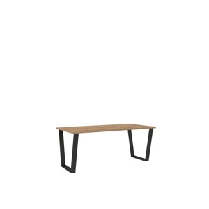 Jídelní stůl Cezar Barva korpusu: Dub - lancelot, Rozměr: 185 x 67 cm