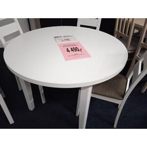 Jídelní stůl Max kulatý v bílé barvě