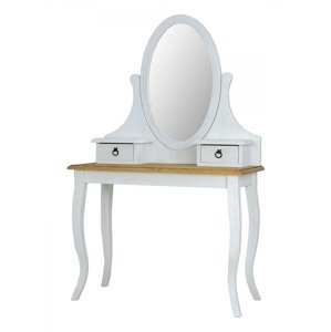 Toaletní stolek z masivu tol 02 - k16 antická bílá