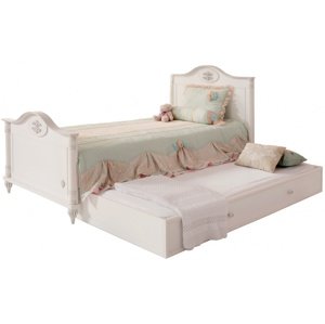 Dětská postel s přistýlkou carmen 100x200cm - bílá