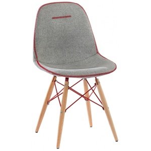 Čalouněná židle lincoln - šedá
