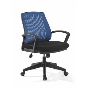 Židle na kolečkách prim - modrá/černá