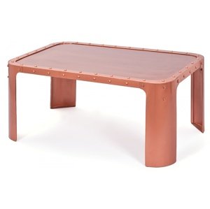 Unikátní kovový konferenční stolek unico - měděná