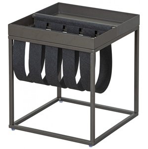 Odkládací stolek hayes - šedá/černá