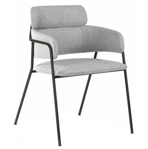 Designová židle thor - šedá/černá