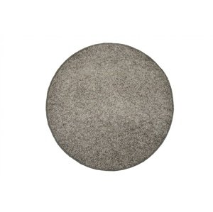 Koberec color shaggy - šedá - kruh - kruh průměr 57cm