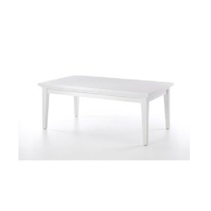 Konferenční stolek, dtd fóliovaná / mdf lakovaná, bílá, paris