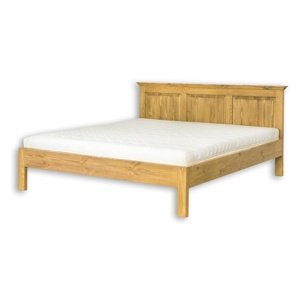 Masivní postel 160x200 acc 01 - k03 bílá patina