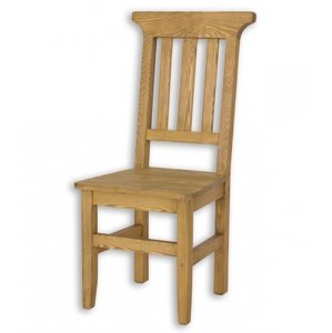 Židle jídelní dřevěná selská sil 04 - k13 bělená borovice