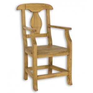 Židle s opěrkami sil 11 selská - k09 přírodní borovice