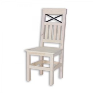 Židle z masivu sel 15, provence styl - k02 tmavá borovice