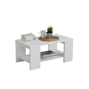 Konferenční stolek 90x50cm kimora - bílá