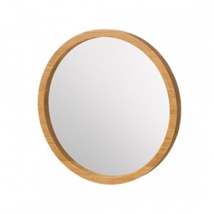 Zrcadlo rustikální lus 04 (pr.36cm) - k13 - bělená borovice