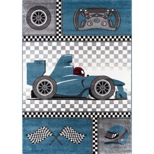 Dětský kusový koberec formule 460 blue - 80x150cm