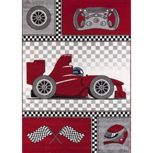 Dětský kusový koberec formule 460 red - 120x170cm