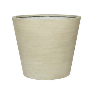 Květináč Bucket, barva béžová, více velikostí - PotteryPots Velikost: M - v. 40 cm, ⌀ 49.5 cm